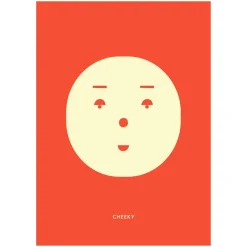 Paper Collective Cheoaky Feeling poster, 30x40 cm RedYellow