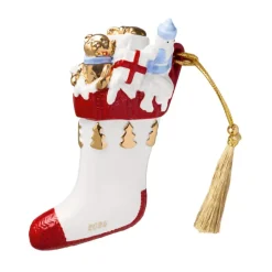 Villeroy & Boch Christmas Classics Christmas ornament boot, White-red RedWhite Outlet