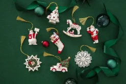 Villeroy & Boch Christmas Classics ornament snowman, White Outlet