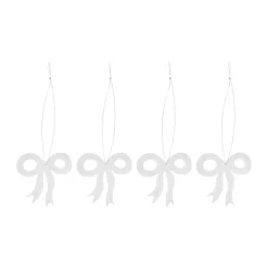 Cooee Design Christmas deco rosette 6 cm, Stainless steel Silver-coloured Best