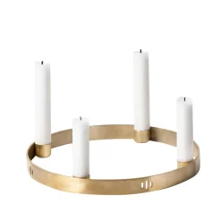 Ferm Living Circle brass candleholder, small Gold-coloured Sale
