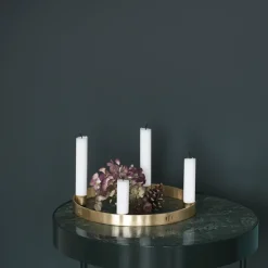 Ferm Living Circle brass candleholder, small Gold-coloured Sale