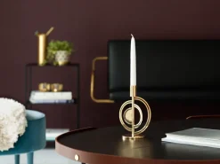 KLONG Cirkus candle sticks brass, Small Gold-coloured Best