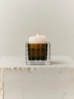 Louise Roe City lights 1 candle holder, Olive Green Discount