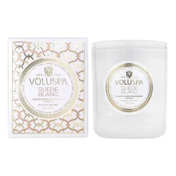 Voluspa Classic Maison Blanc scented 60 hours, Suede Blanc Gold-colouredWhite Online