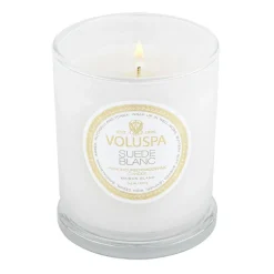 Voluspa Classic Maison Blanc scented 60 hours, Suede Blanc Gold-colouredWhite Online