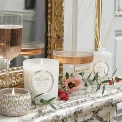 Voluspa Classic Maison Blanc scented 60 hours, Italian Bellini Gold-colouredWhite Discount