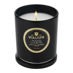 Voluspa Classic Maison Noir scented 60 hours, Ambre Lumiere Gold-colouredBlack Hot