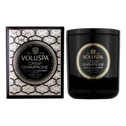 Voluspa Classic Maison Noir scented 60 hours, Crisp Champagne Gold-colouredBlack