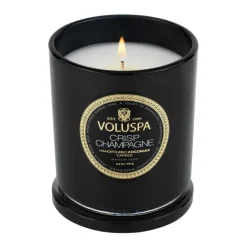 Voluspa Classic Maison Noir scented 60 hours, Crisp Champagne Gold-colouredBlack