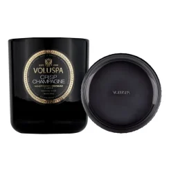 Voluspa Classic Maison Noir scented 60 hours, Crisp Champagne Gold-colouredBlack