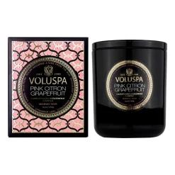 Voluspa Classic Maison Noir scented 60 hours, Pink Citron Grapefruit Gold-colouredBlack Sale