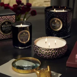Voluspa Classic Maison Noir scented 60 hours, Pink Citron Grapefruit Gold-colouredBlack Sale