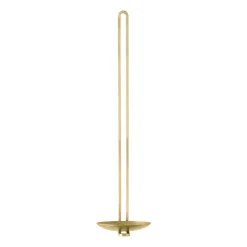 Audo Copenhagen Clip candlestick wall 34 cm, Brass Gold-coloured