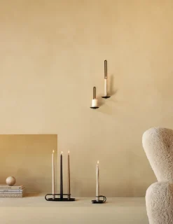 Audo Copenhagen Clip tealight holder wall 20 cm, Black Hot