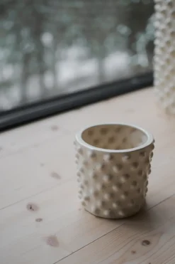 DBKD Cloudy flower pot vanilla, Mini Ø15 cm White Sale