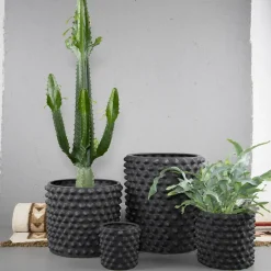 DBKD Cloudy pot dark grey, medium, Ø 30 cm GreyBlack Outlet