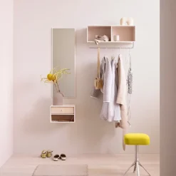 Montana COAT hat shelf with clothes rails, Fennel 144, incl. suspension Green Outlet