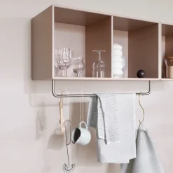 Montana COAT hat shelf with clothes rails, Fennel 144, incl. suspension Green Outlet