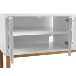 A2 Collect 2010 media bench with leg, Oak leg White Best