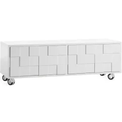 A2 Collect 2010 media bench with hjul, White Sale