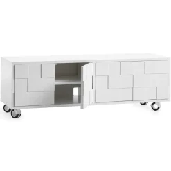 A2 Collect 2010 media bench with hjul, White Sale