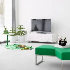 A2 Collect 2010 media bench with hjul, White Sale