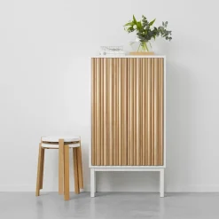 A2 Collect cabinet 2013 oak, White leg Brown Discount