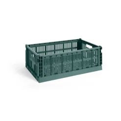HAY Colour Crate L 34.5x53 cm, Dark Green
