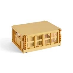 HAY Colour Crate lid medium, Golden Yellow New