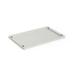 HAY Colour Crate lock plastic small, Grey Outlet