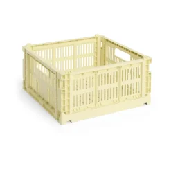 HAY Colour Crate M Square 29.5x29.5 cm, Light Yellow Clearance
