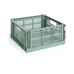 HAY Colour Crate M Square 29.5x29.5 cm, Sage Green Online