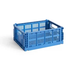 HAY Colour Crate M 26.5x34.5 cm, Electric Blue Sale