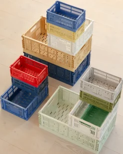 HAY Colour Crate M 26.5x34.5 cm, Electric Blue Sale
