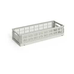 HAY Colour Crate Mini Oblong 13x34.5 cm, Grey Best