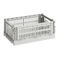 HAY Colour Crate S 17x26.5 cm, Light Grey Clearance