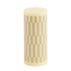 HAY Column Candle block candle small 15 cm, Cream-sand WhiteBeige Sale