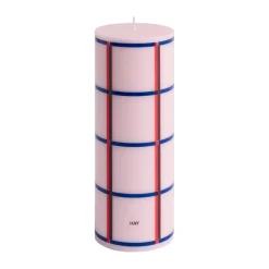 HAY Column Candle block candle medium 20 cm, Light pink-red-bordeaux-dark blue Multi Discount