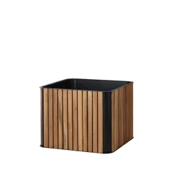 Cane-line Combine plant pot, Teak, lava grey Brown Best