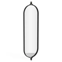 Swedese Comma Mirror oblong 135 cm, Ash stain Black Discount
