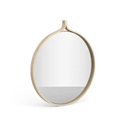 Swedese Comma Mirror round Ø52 cm, Ash lackered Beige Clearance