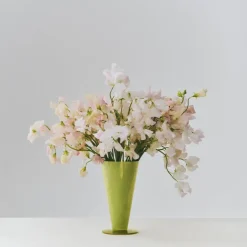 HAY Conical vase, Light green-dark lime, small Multi Hot