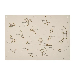 Ferm Living Constellation fabric swatch book, Undyed, 70x100 cm Beige New