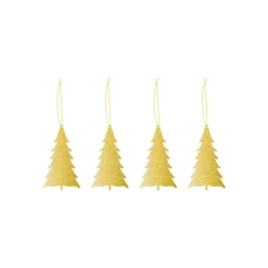 Cooee Design Cooee bauble brass 4-pack, Tree Gold-coloured Best
