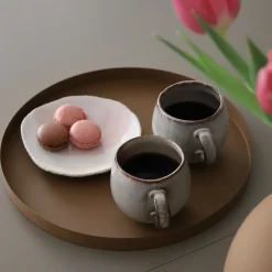 Cooee Design Cooee tray 30 cm round, coconut Brown Clearance