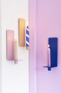 Design Letters Cosy up wall-mounted candlestick 25 cm, Lavender Pink Discount
