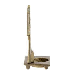 Bloomingville Crista tealight holder 6x14 cm, Brass Gold-coloured Discount