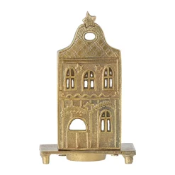 Bloomingville Crista tealight holder 5.5x14 cm, Brass Gold-coloured Discount