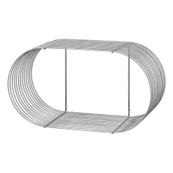AYTM Curva wallshelf, Silver Silver-coloured Discount